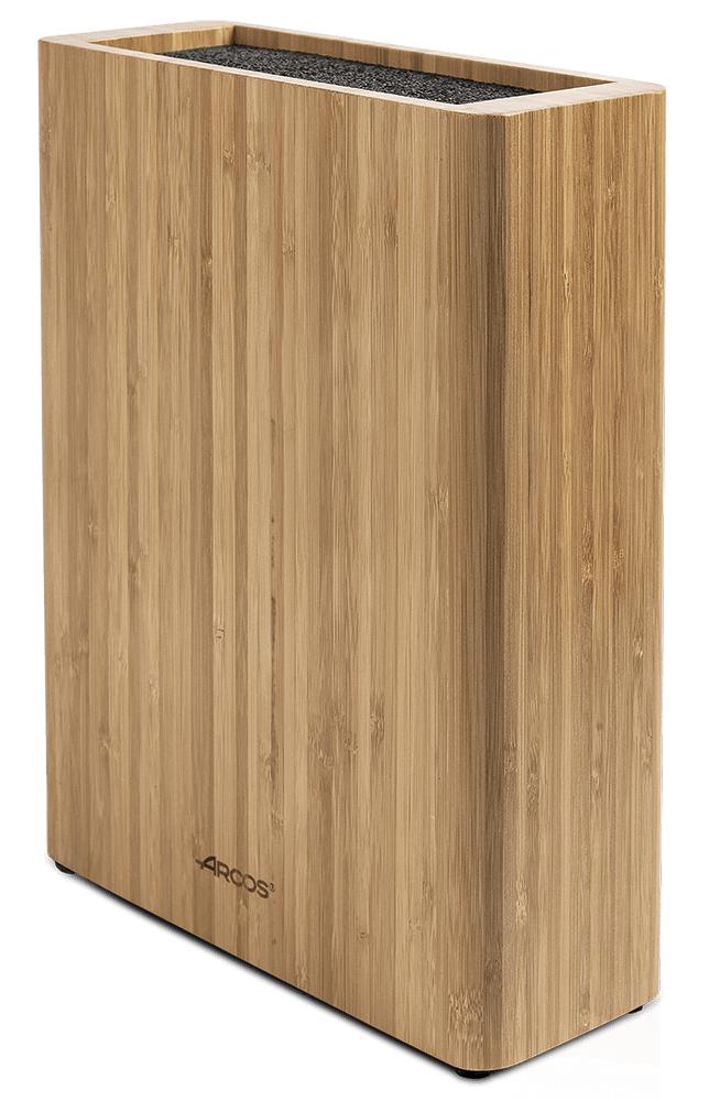 Arcos Bloc de couteaux universel rectangulaire en bois de bambou