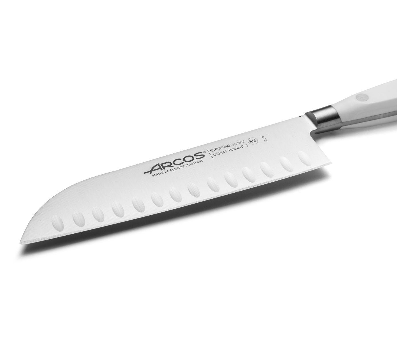 Coltello Santoku Arcos Riviera Blanca con lama da 18 cm