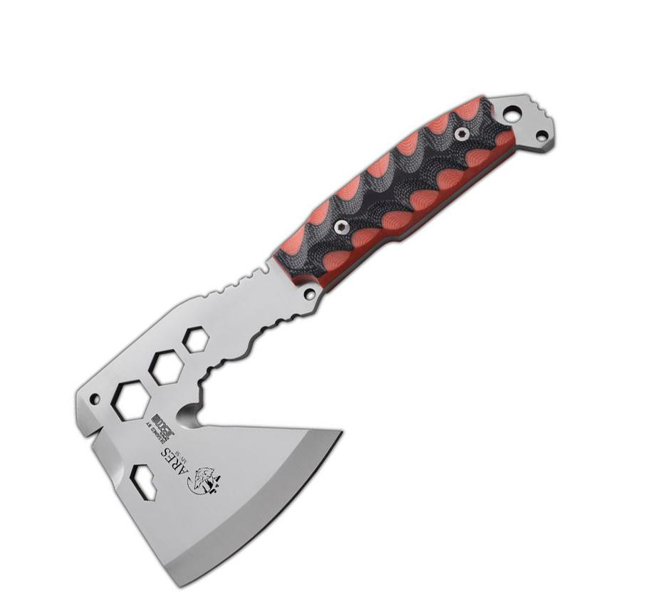 Machado JV Ares com cabo micarta bicolor e lâmina multifuncional