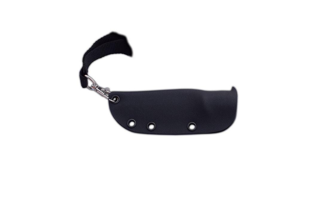 Couteau de cou JV Chacal avec manche en micarta noir