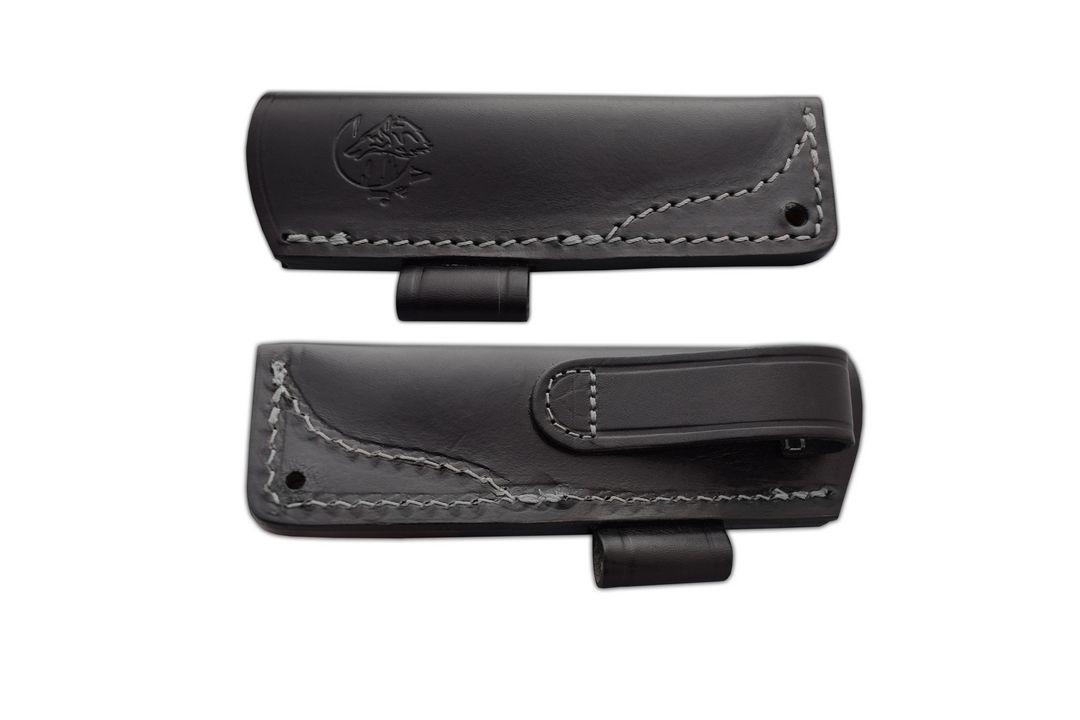 Coltello da collo JV Nano 2.0 con scaglie in micarta nera