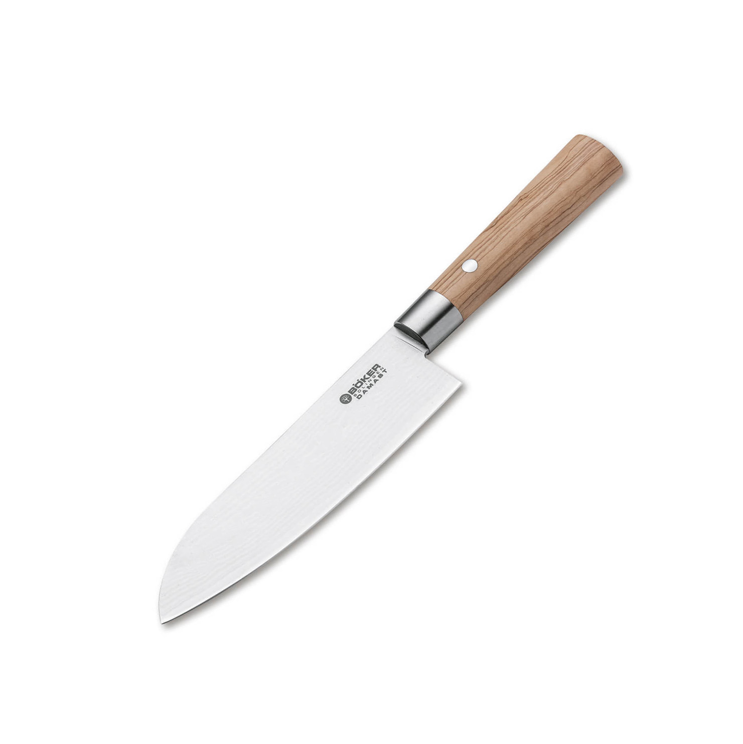 Böker Damascus Olive Santoku Küchenmesser