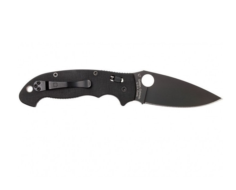 Spyderco Manix 2 XL EDC Taschenmesser mit schwarzem G10-Griff und Klinge aus CPM S30V-Stahl