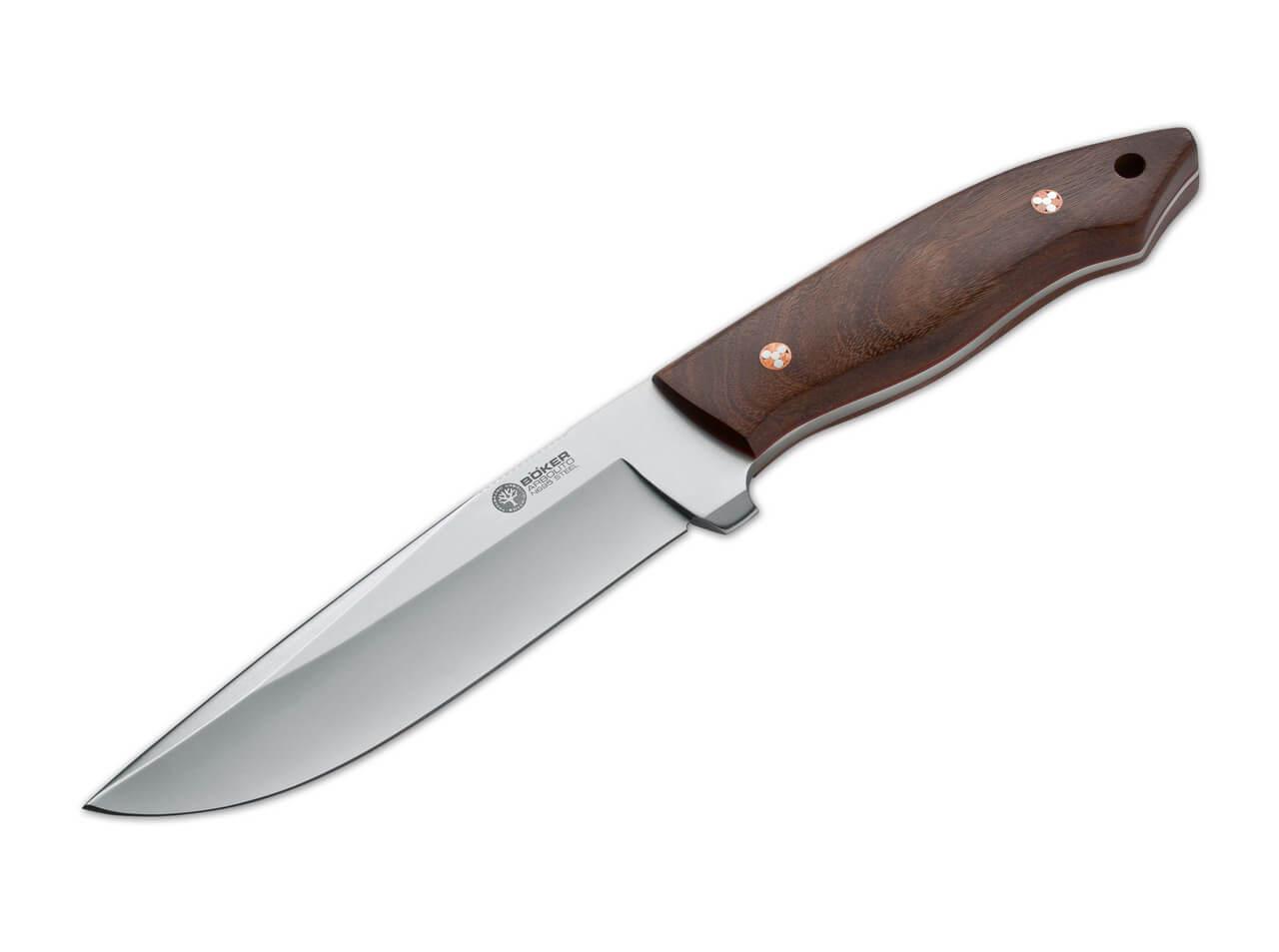 Boker Arbolito Venador hunting knife with ebony wood handle
