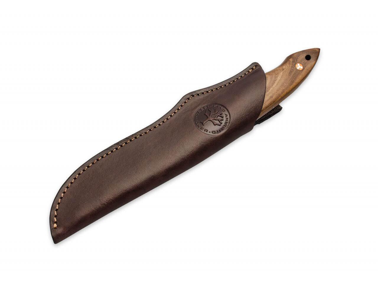 Boker Arbolito Venador hunting knife with ebony wood handle