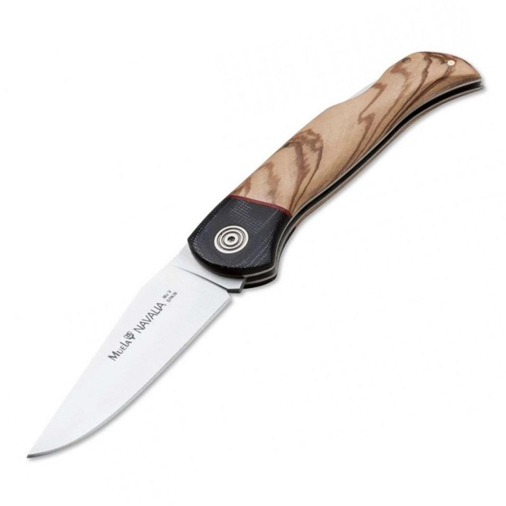 Muela Naval-10M.ol Jagdmesser mit 10 cm Klinge und Olivenholzgrif...