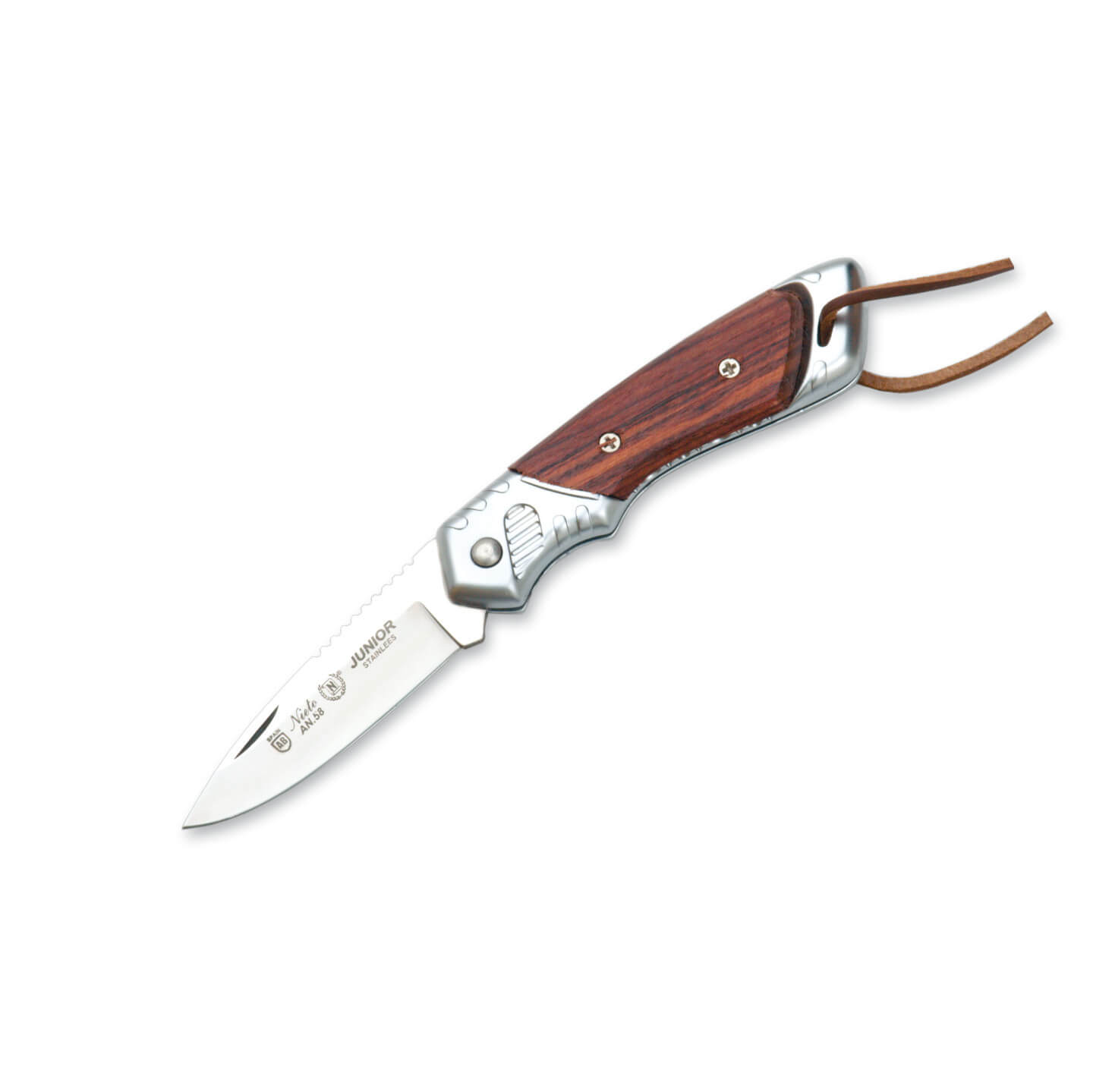 Nieto Junior Taschenmesser mit Griff aus Hartchrom und Veilchenho...