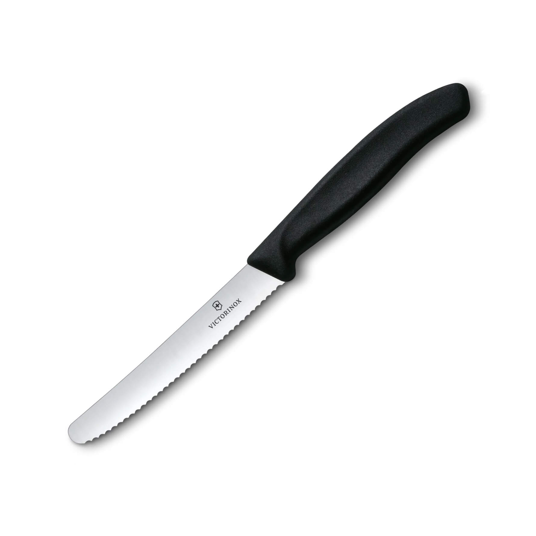 Victorinox Swiss Classic Tomatenmesser, gezahnter Rand, schwarzer...