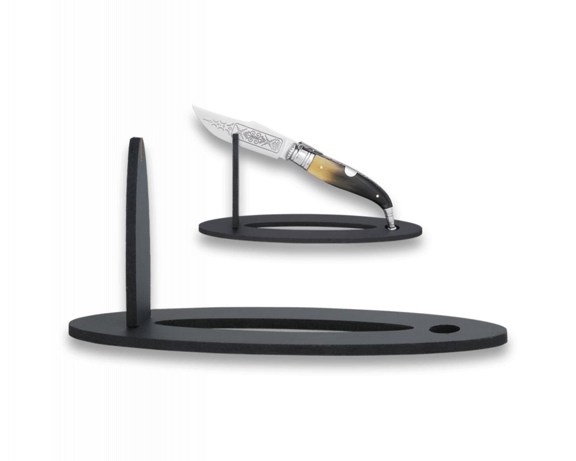 Présentoir en bois individuel, 20 x 6 x 9 cm