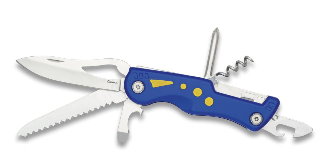 Canivete multiferramentas Albainox com oito ferramentas e cabo de...
