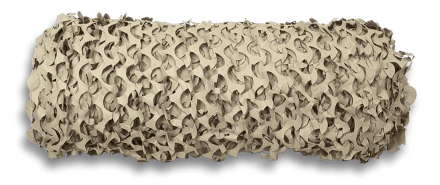 Filet de camouflage roulé couleur désert 2,40 x 78 m