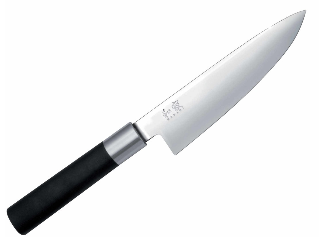 KAI Wasabi Black 6715C Kochmesser mit 15 cm Klinge