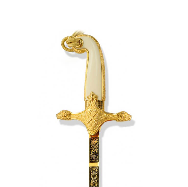 Sabre General do Exército Espanhol com punho de latão banhado a ouro 341010S