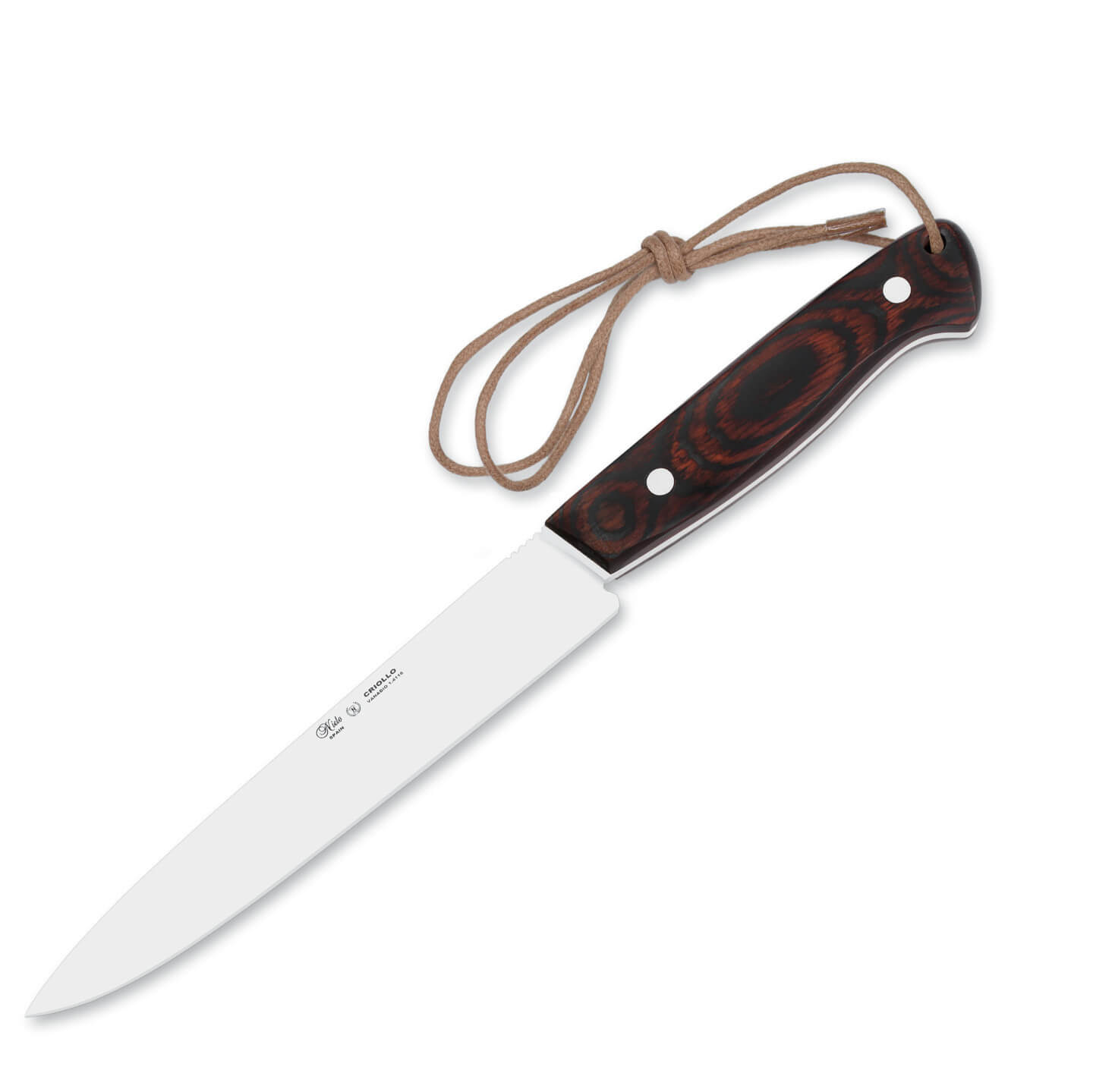 Faca de churrasco Nieto Criollo com cabo resistente e lâmina de 1...