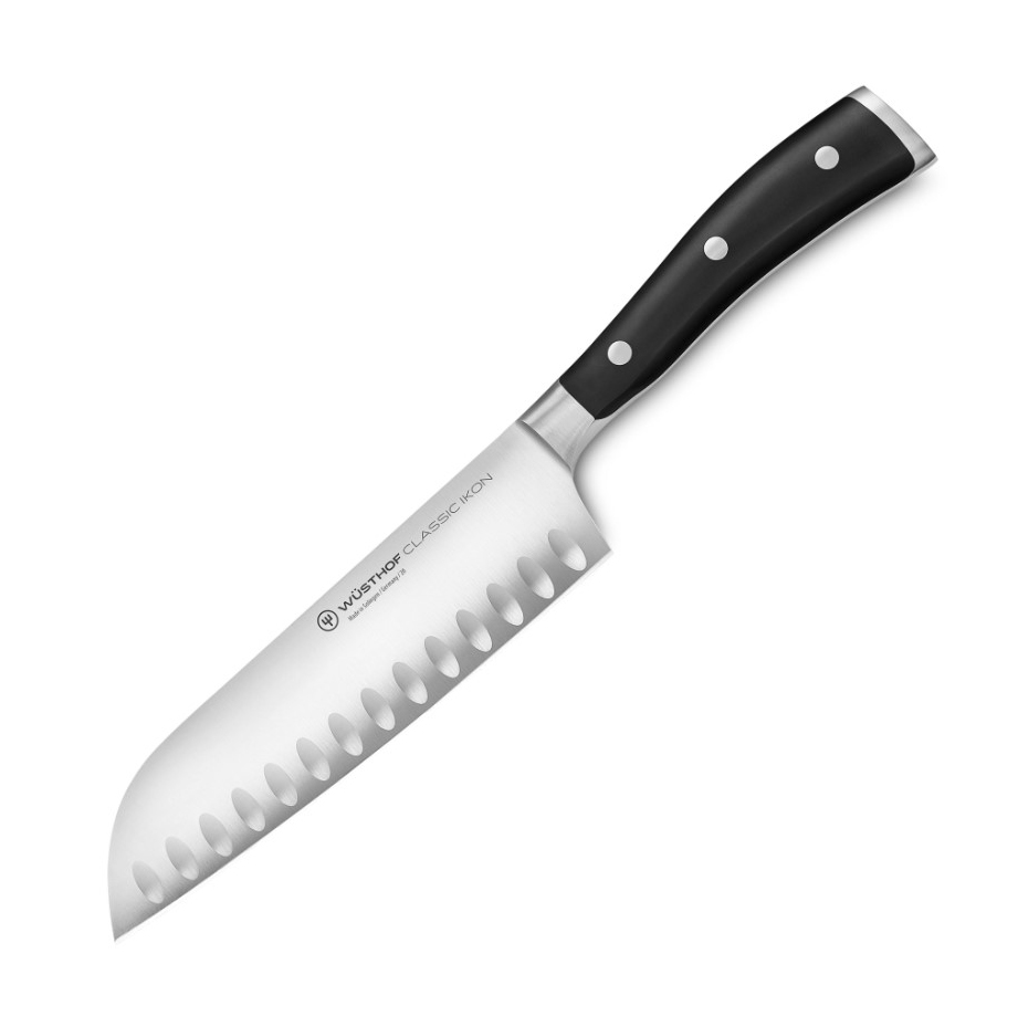 Set coltelli Santoku con lama da 17 cm e spelucchino Wusthof Classic Ikon