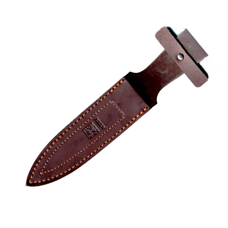 Joker Lince Jagdmesser mit Olivenholzgriff und 15 cm langer zweischneidiger Klinge