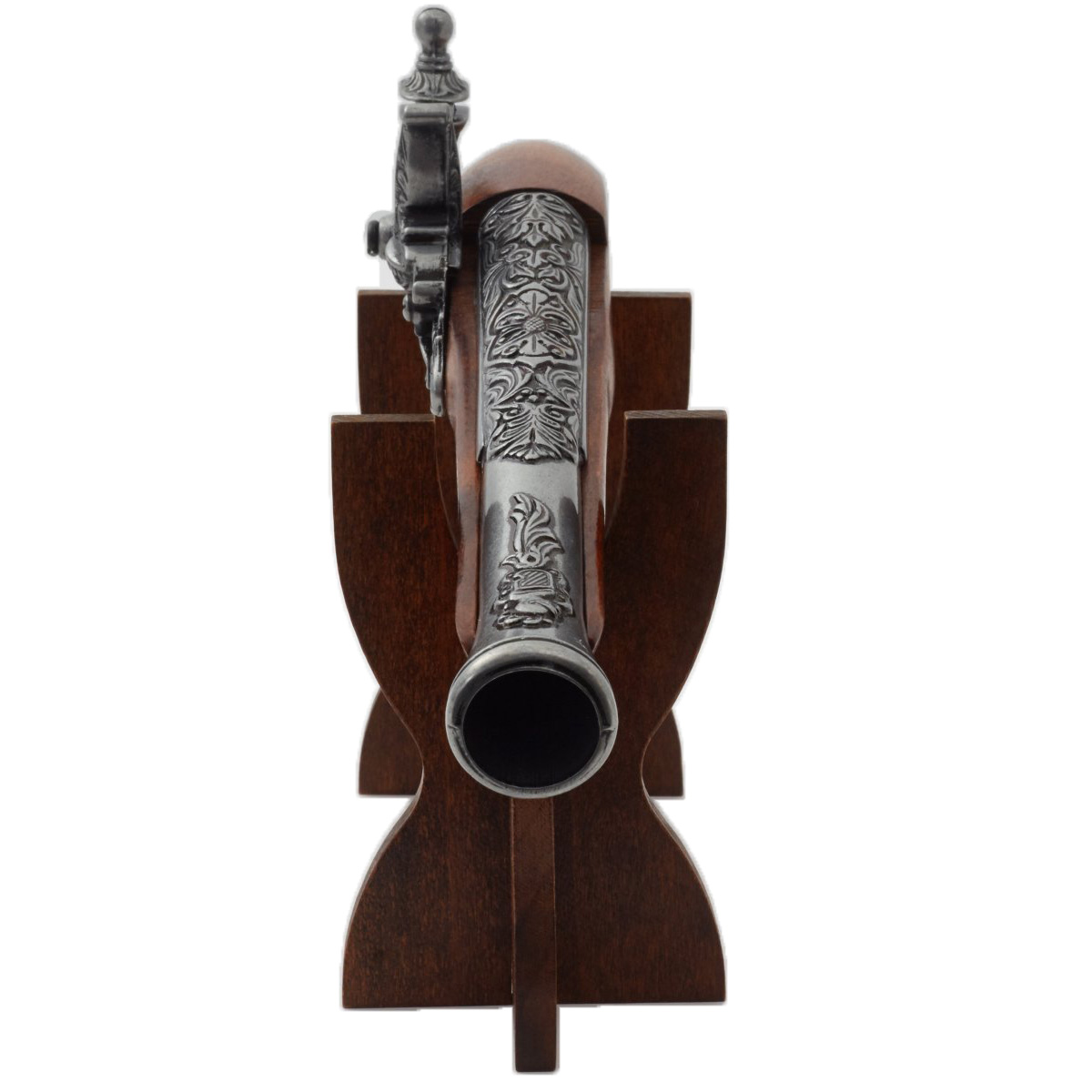 Steinschlosspistole aus Holz und Metall, Deutschland, 18. Jahrhundert