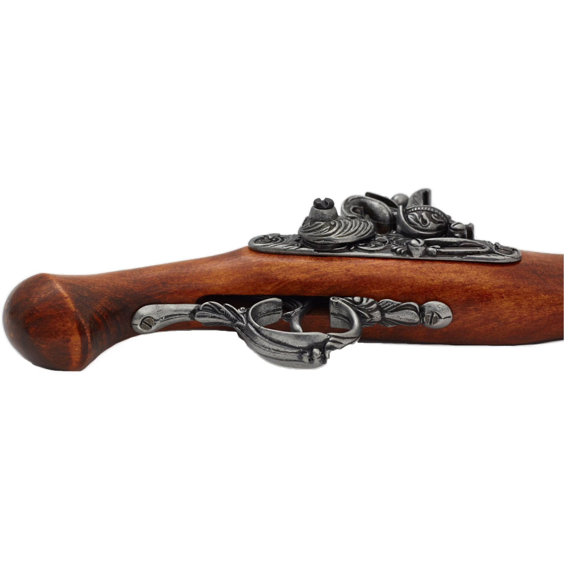 Steinschlosspistole aus Holz und Metall, Deutschland, 18. Jahrhundert