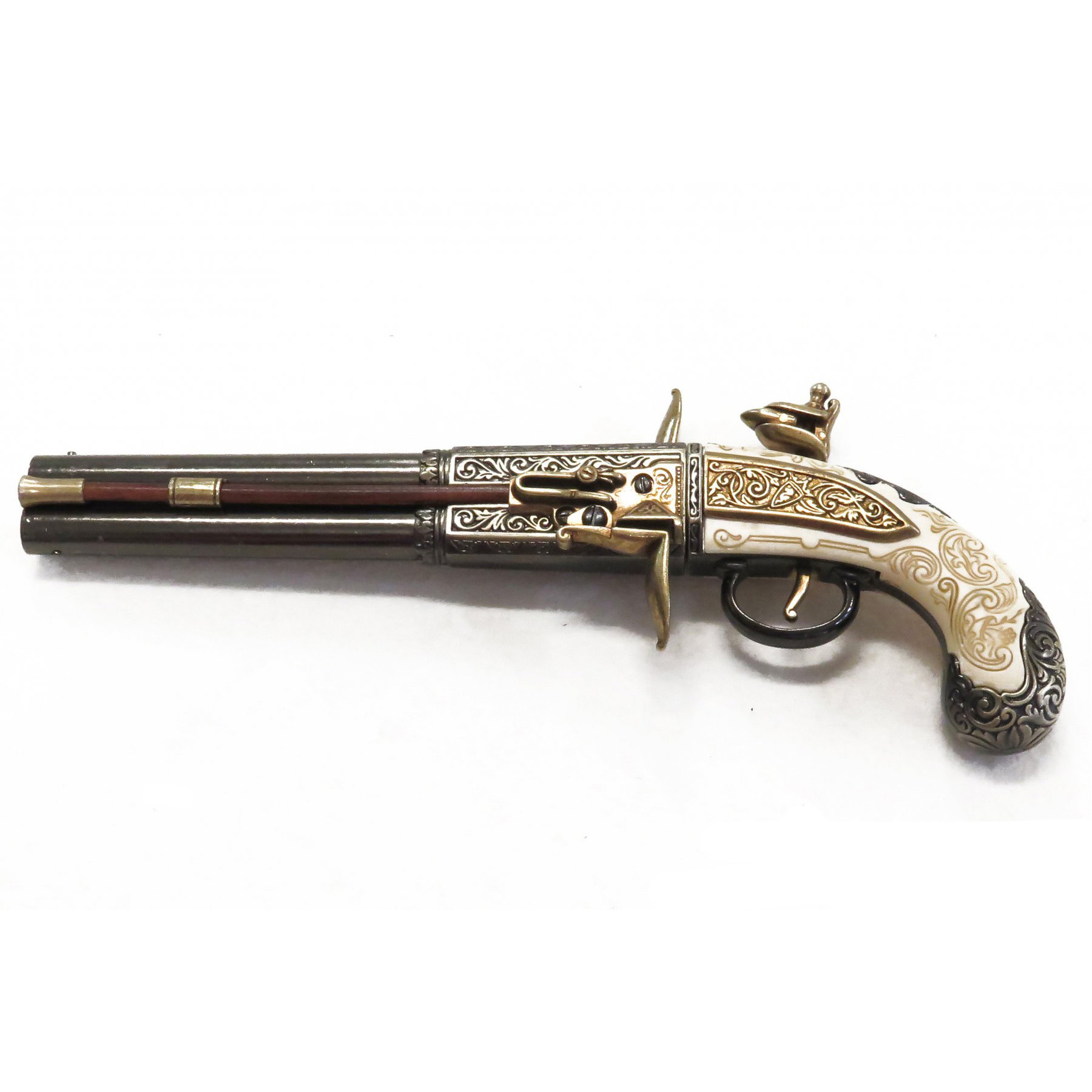 Pistolet pivotant à double canon, UK 1750