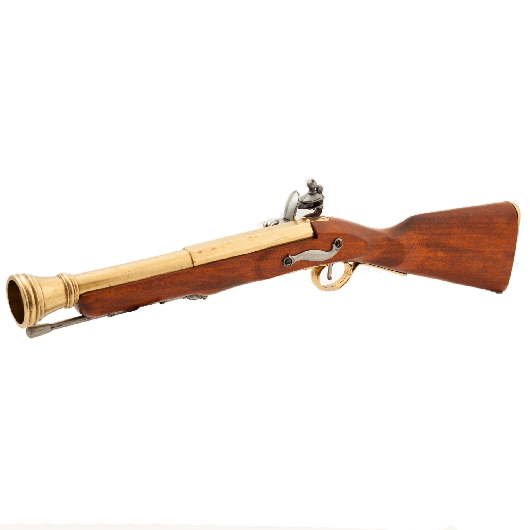 Archibugio pirata, Inghilterra s. XVIII, in legno e metallo con particolari in ottone