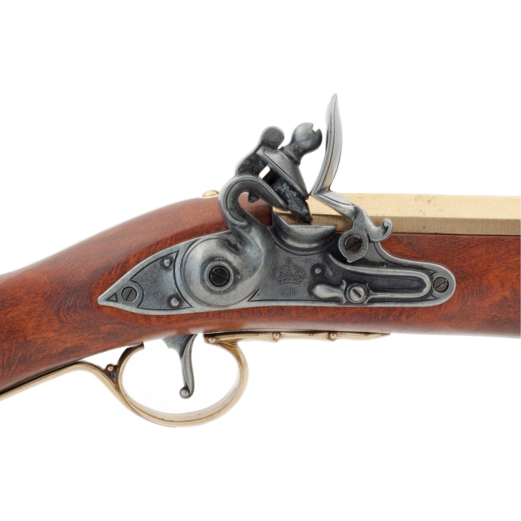 Archibugio pirata, Inghilterra s. XVIII, in legno e metallo con particolari in ottone