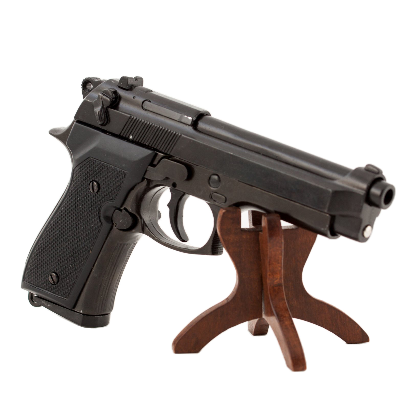 Réplica pistola Beretta 92 F 9 mm Parabellum, Italia 1975 de metal y plástico negros