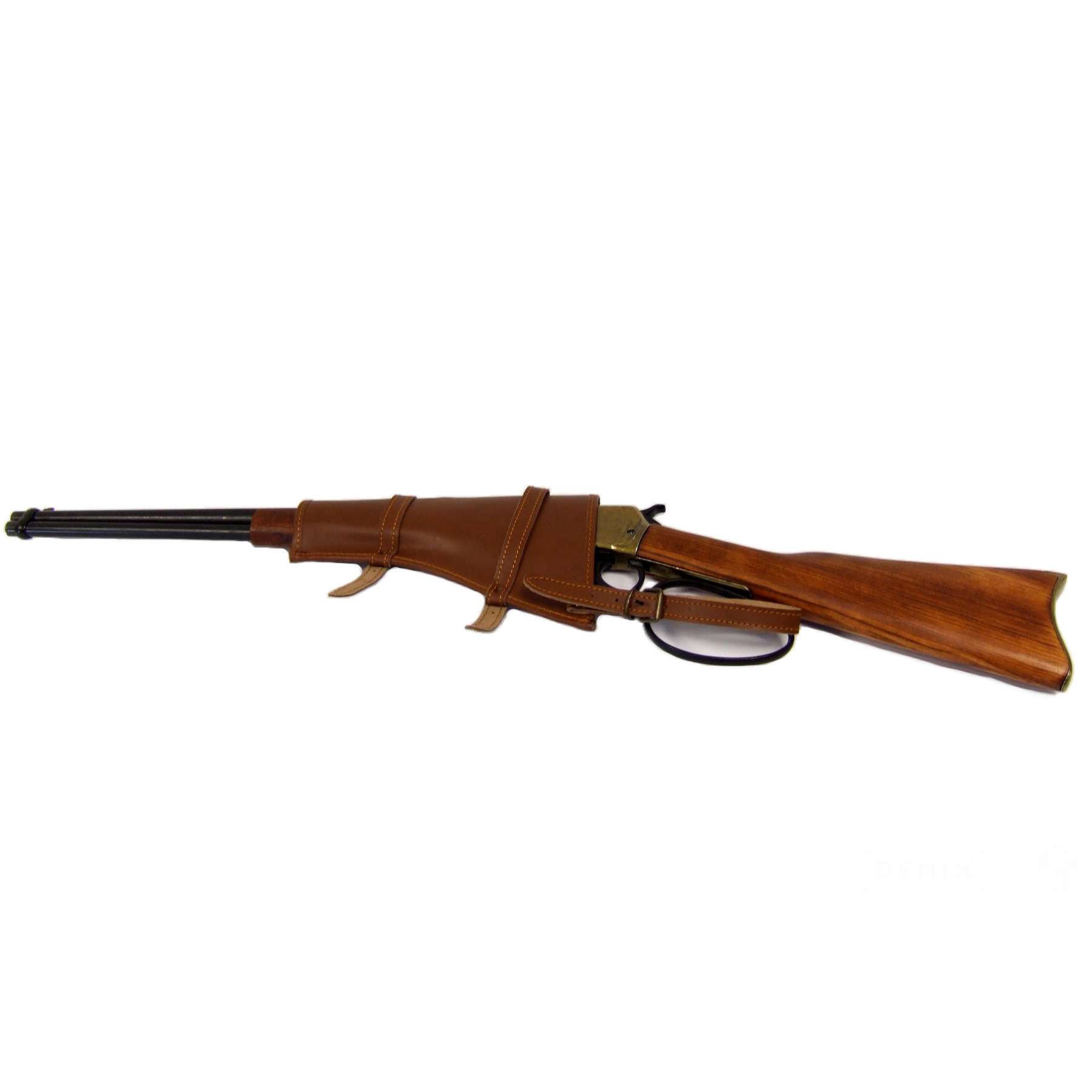 Carabina modelo 92, USA 1892, fabricado en metal acabado latón y madera