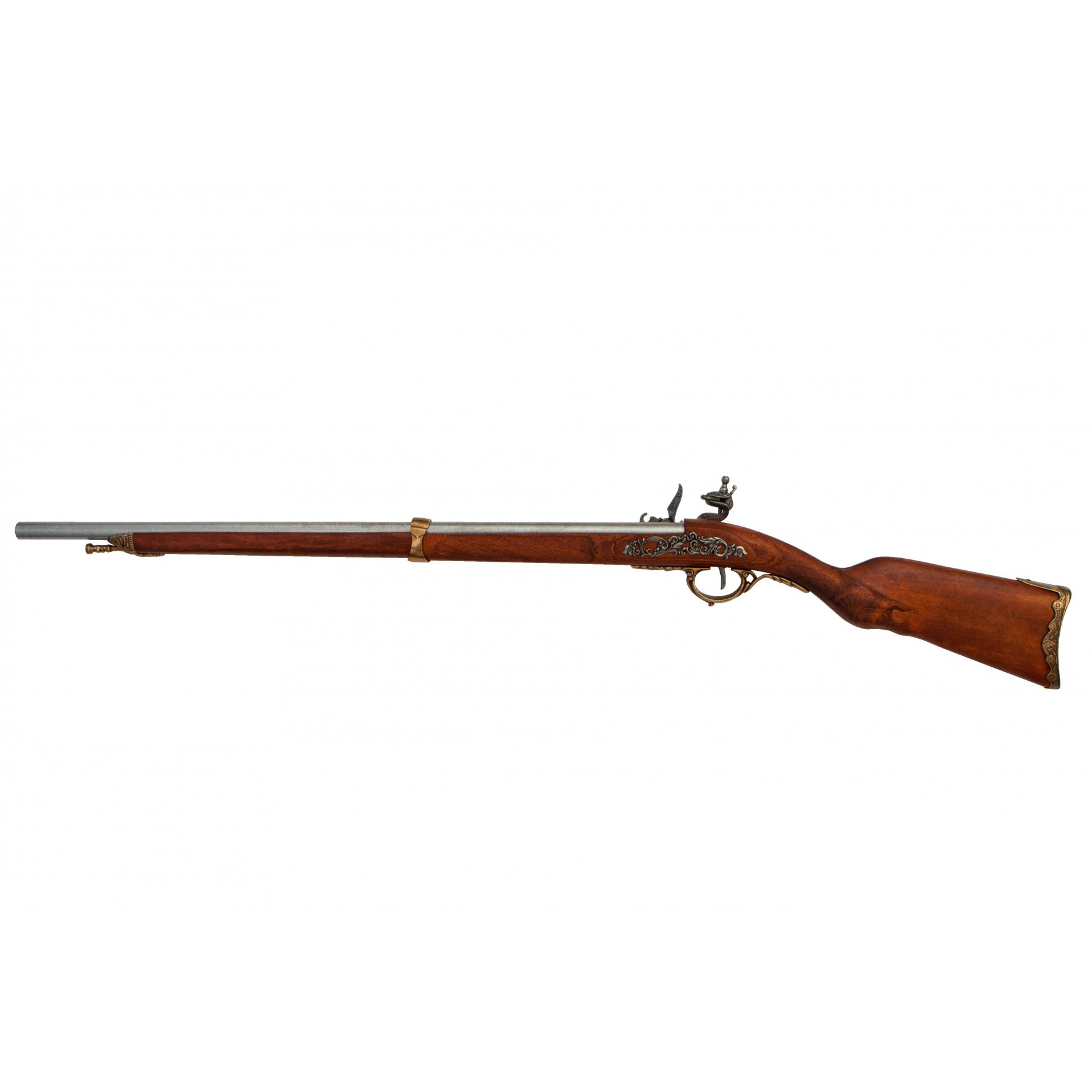 Fucile di Napoleone, Francia 1807, in legno e metallo rifinito in ottone