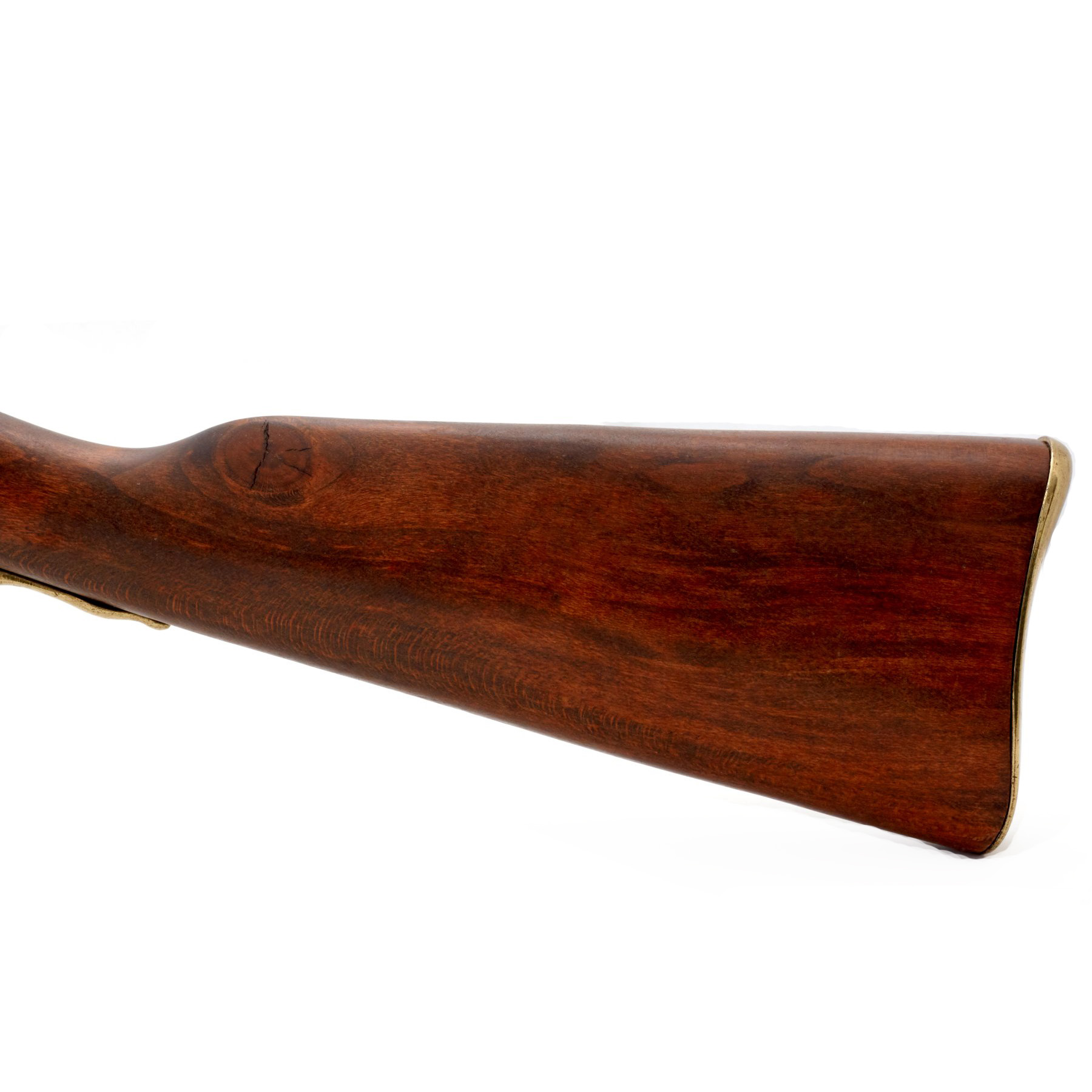 Carabina a pietra focaia Francia 1806 in legno e metallo con particolari in ottone