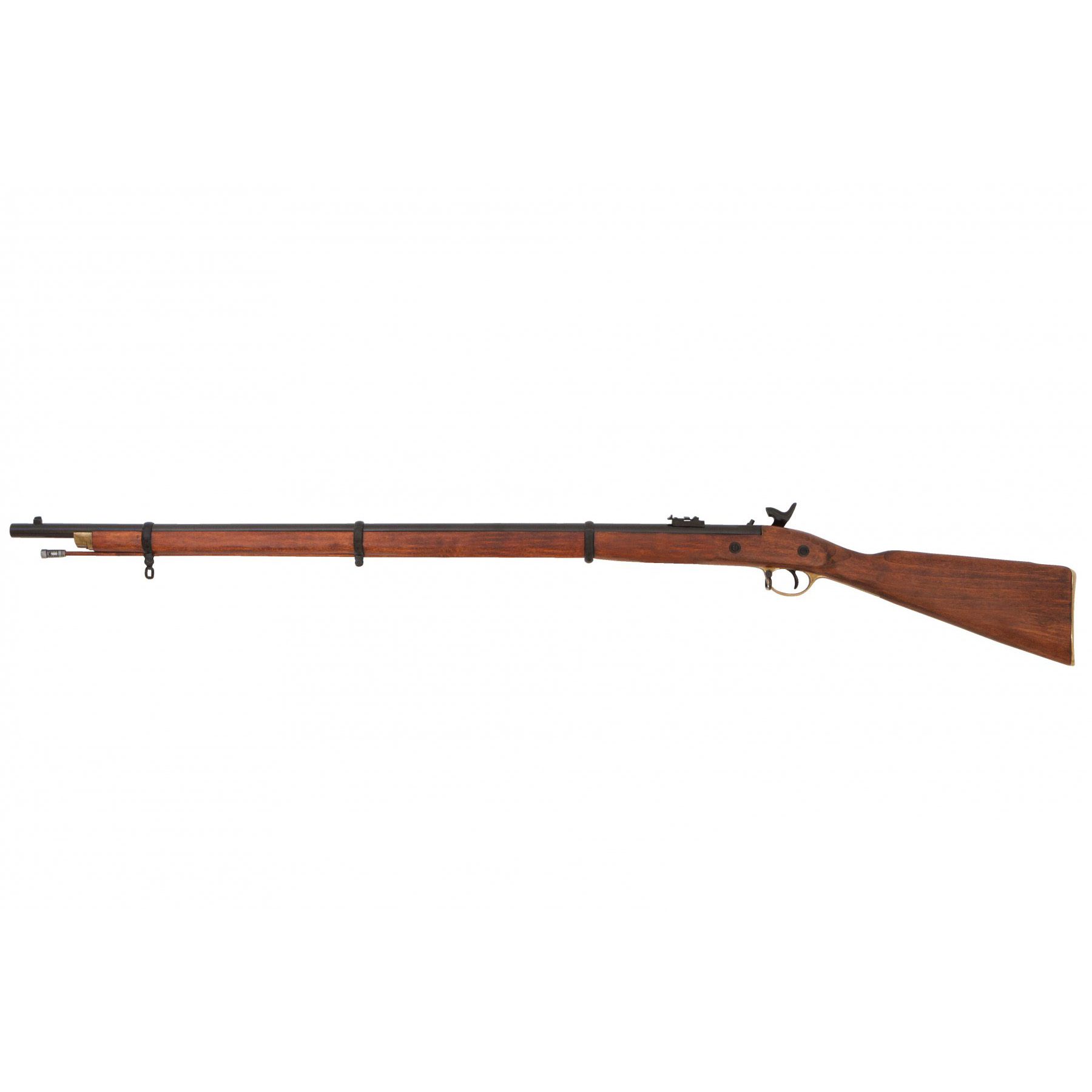 Fusil de mousquet P-1853 Enfield, Angleterre 1853, en métal finition laiton et bois