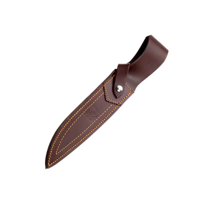 Cuchillo de caza Joker Zorro con puño de asta de ciervo y hoja de 17 cm