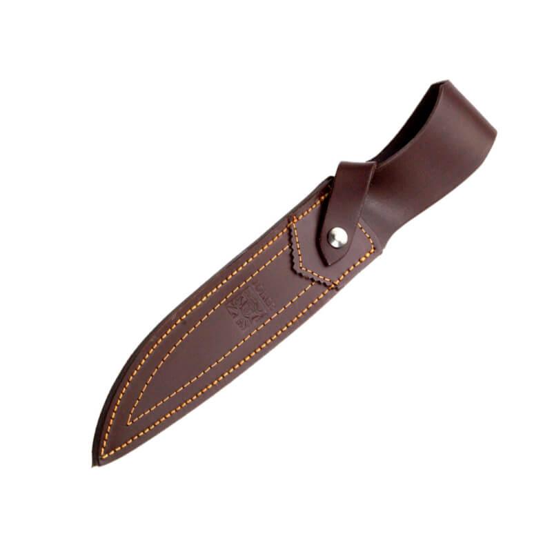 Cuchillo de caza Joker Zorro con puño de madera de olivo y hoja de 20,5 cm