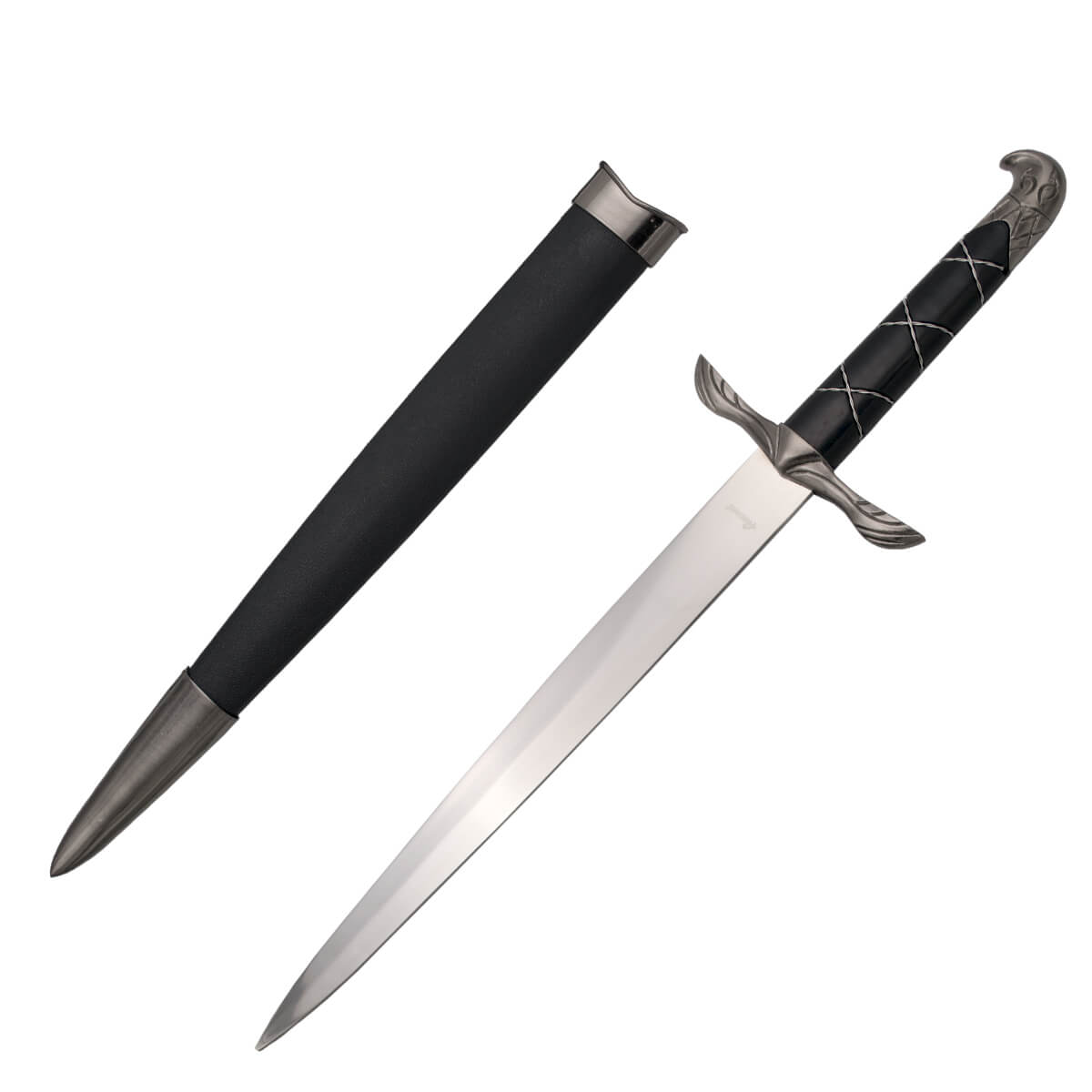 Assassin's Creed-Dolch mit nickelfarbenem adlerförmigem Knauf, Ni...