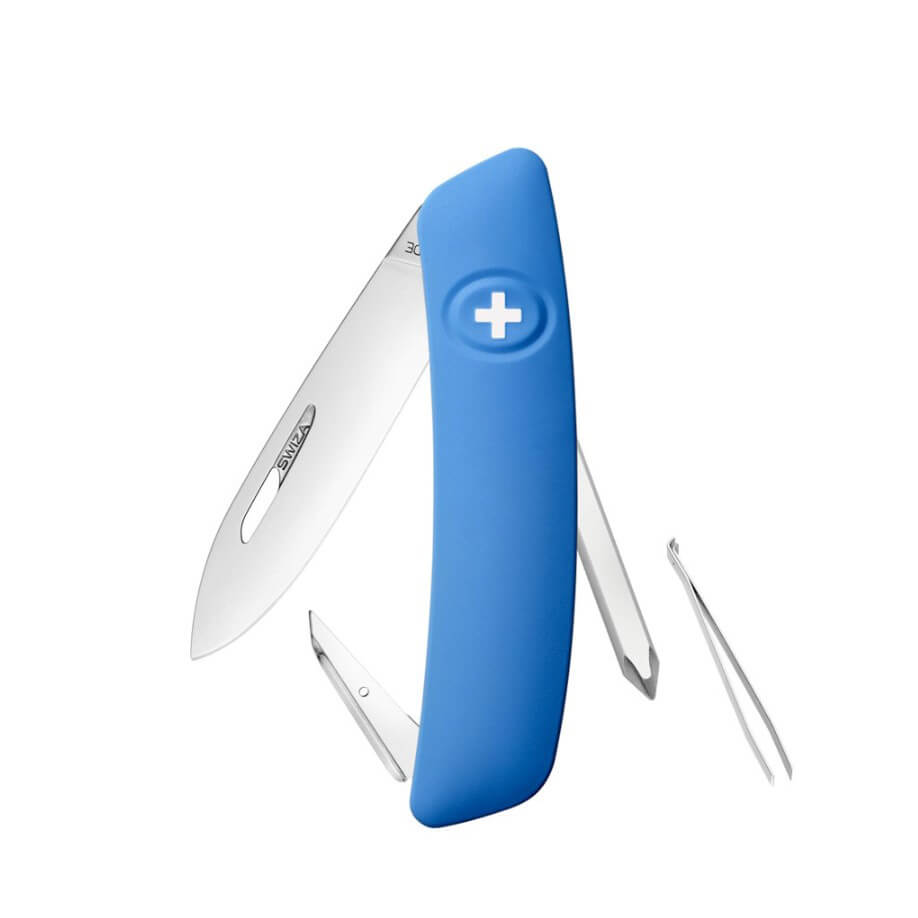 Swiza D02 blaues Mehrzweckmesser mit 6 Funktionen KNI.0020.1030