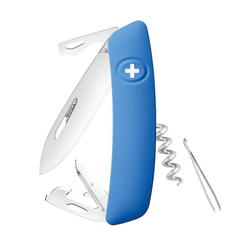 Swiza D03 Blaues Mehrzweckmesser mit 11 Funktionen