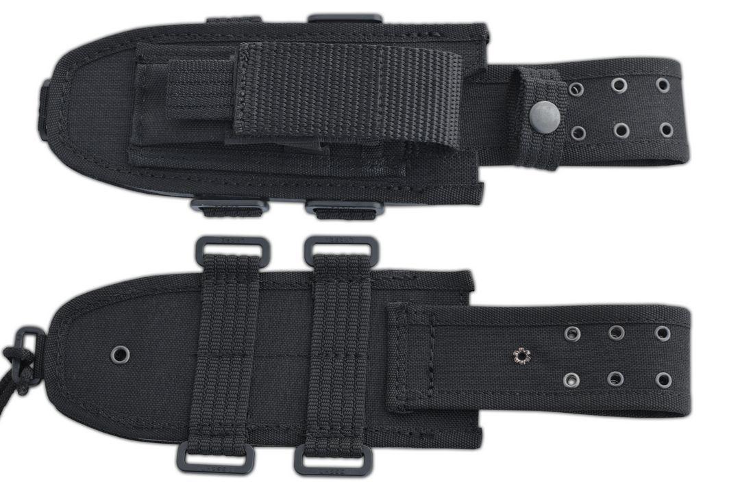 JV UOE II Compact Military Knife with black micarta handle