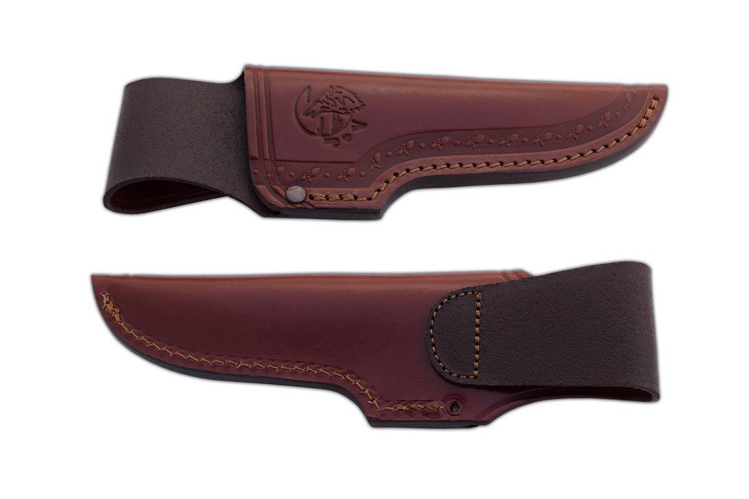 Couteau JV Bushcraft avec manche en micarta blanc