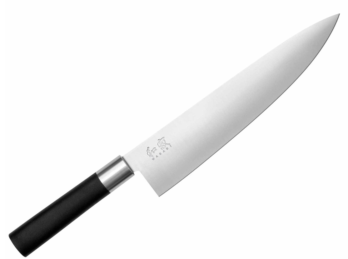 KAI Wasabi Black 6723C Kochmesser mit 23,5 cm Klinge