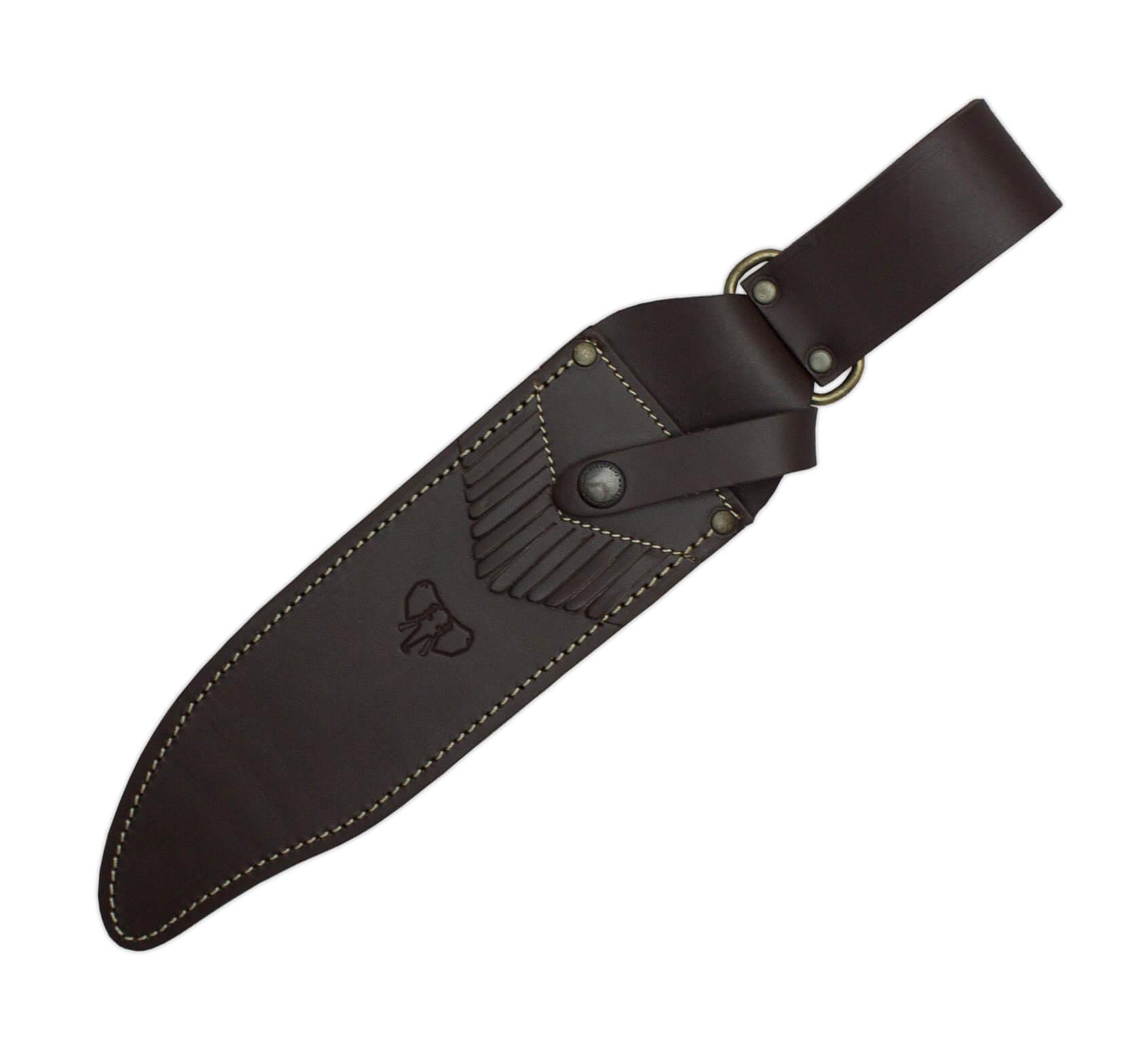 Couteau Cudeman Bowie 294-C avec manche en bois de cerf et lame de 23,5 cm