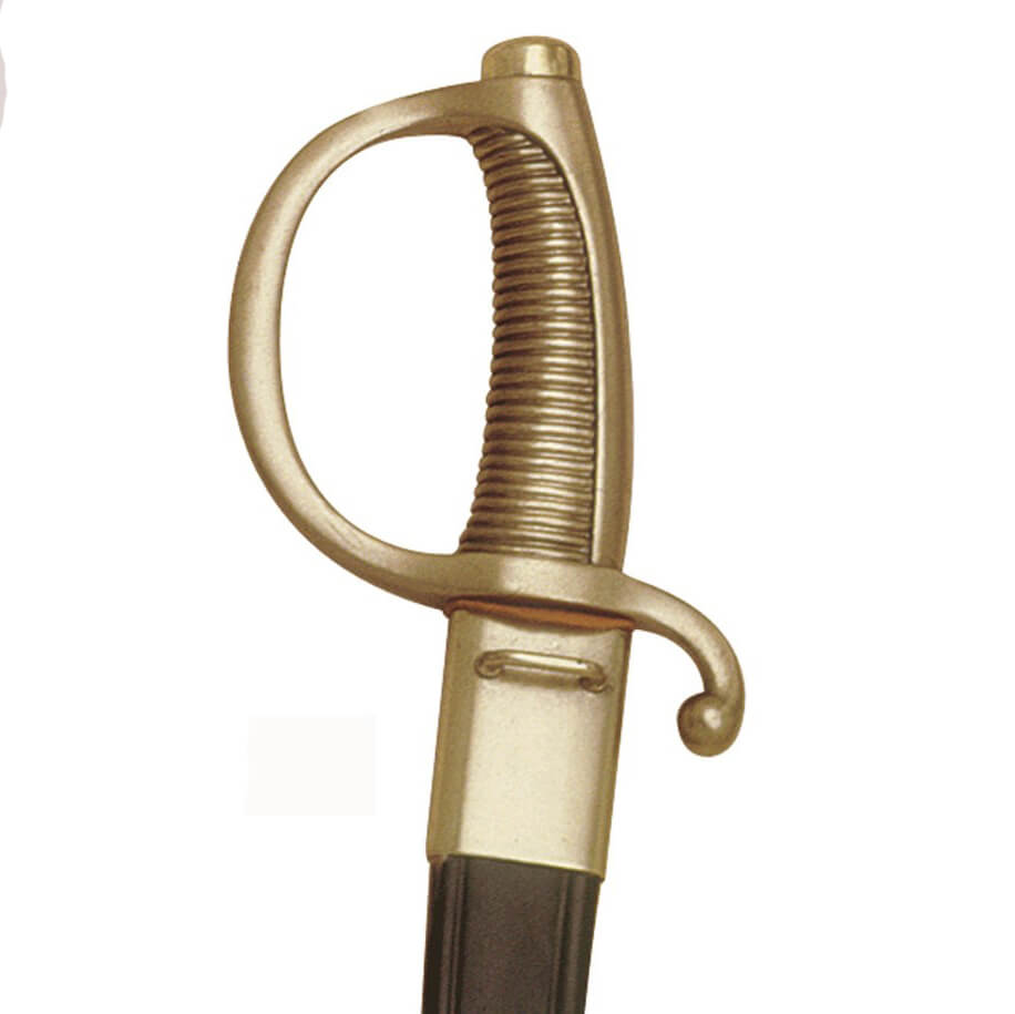 Goldener Brikettsäbel mit schwarzer Scheide Marto 398.1