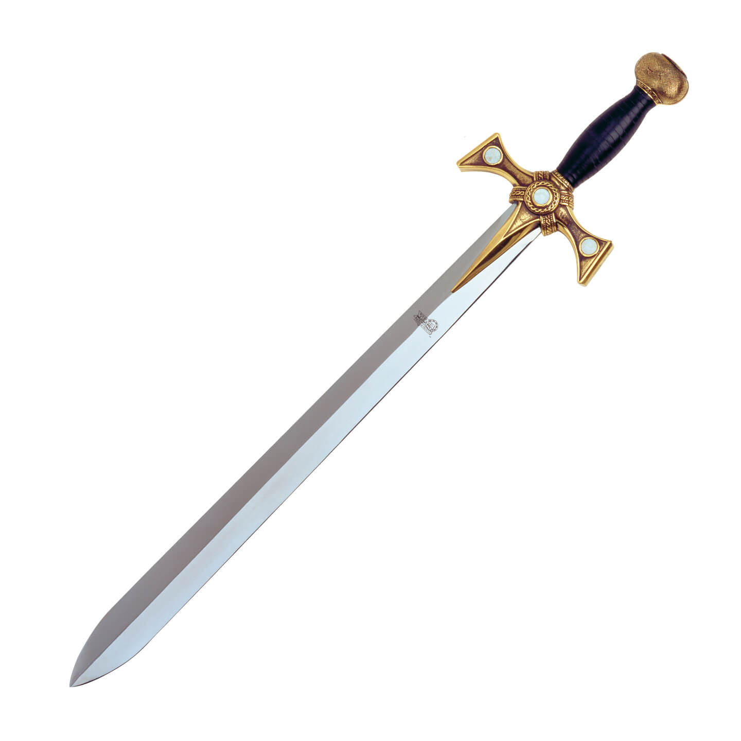 Espada Princesa Guerreira Xena com cabo de couro e pomo de bronze...