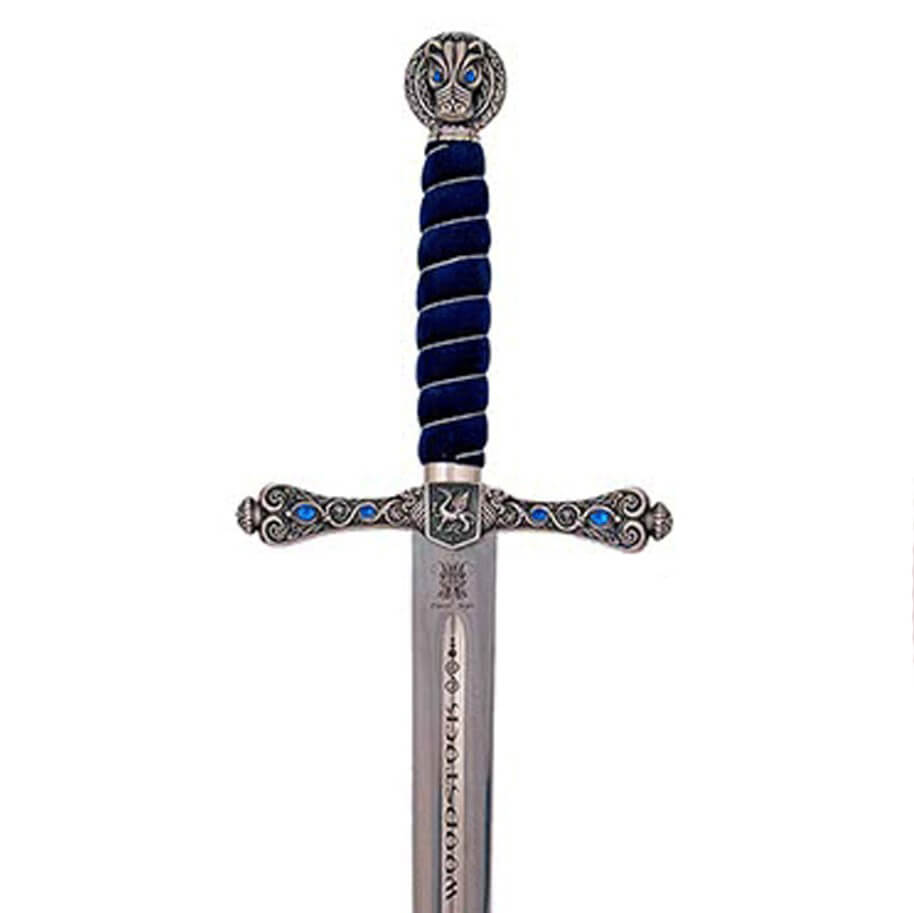 Schwert des Schwarzen Prinzen mit silberner Oberfläche und blauem Griff Marto 599