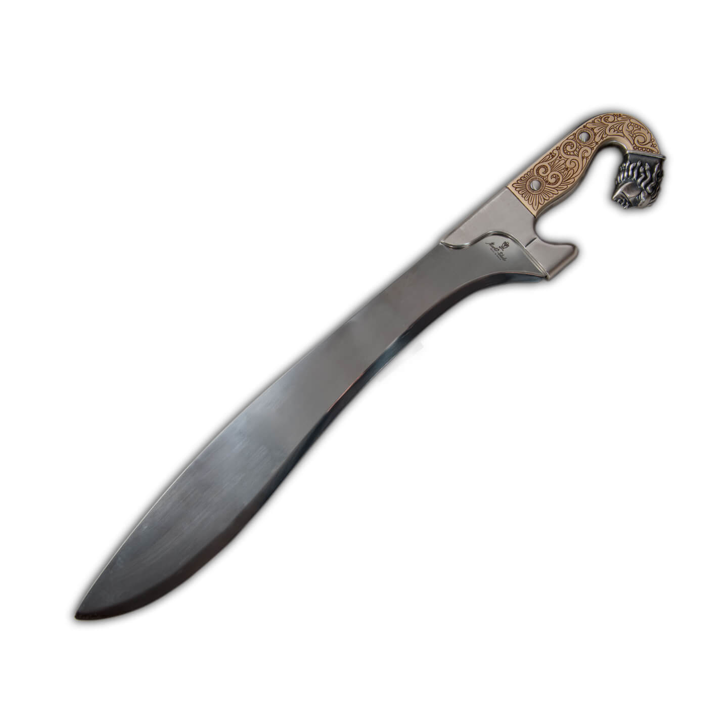 Iberische Falcata mit Griff aus Silber und Elfenbeinimitat Marto ...