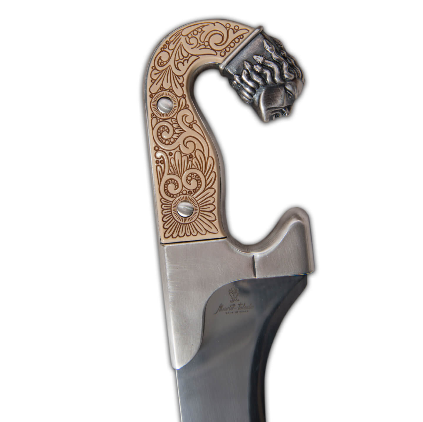 Iberische Falcata mit Griff aus Silber und Elfenbeinimitat Marto 506