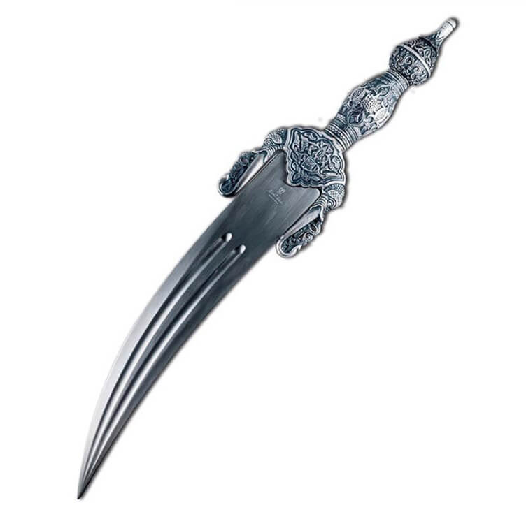 Boabdil-Dolch mit Silberfinish Marto 736