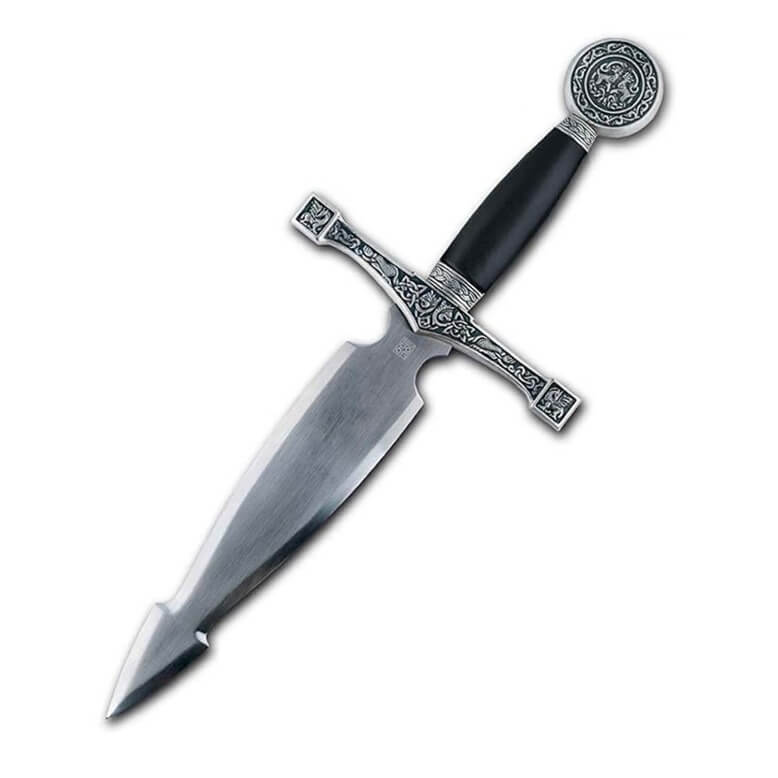 Excalibur-Dolch mit Silberfinish Marto 732