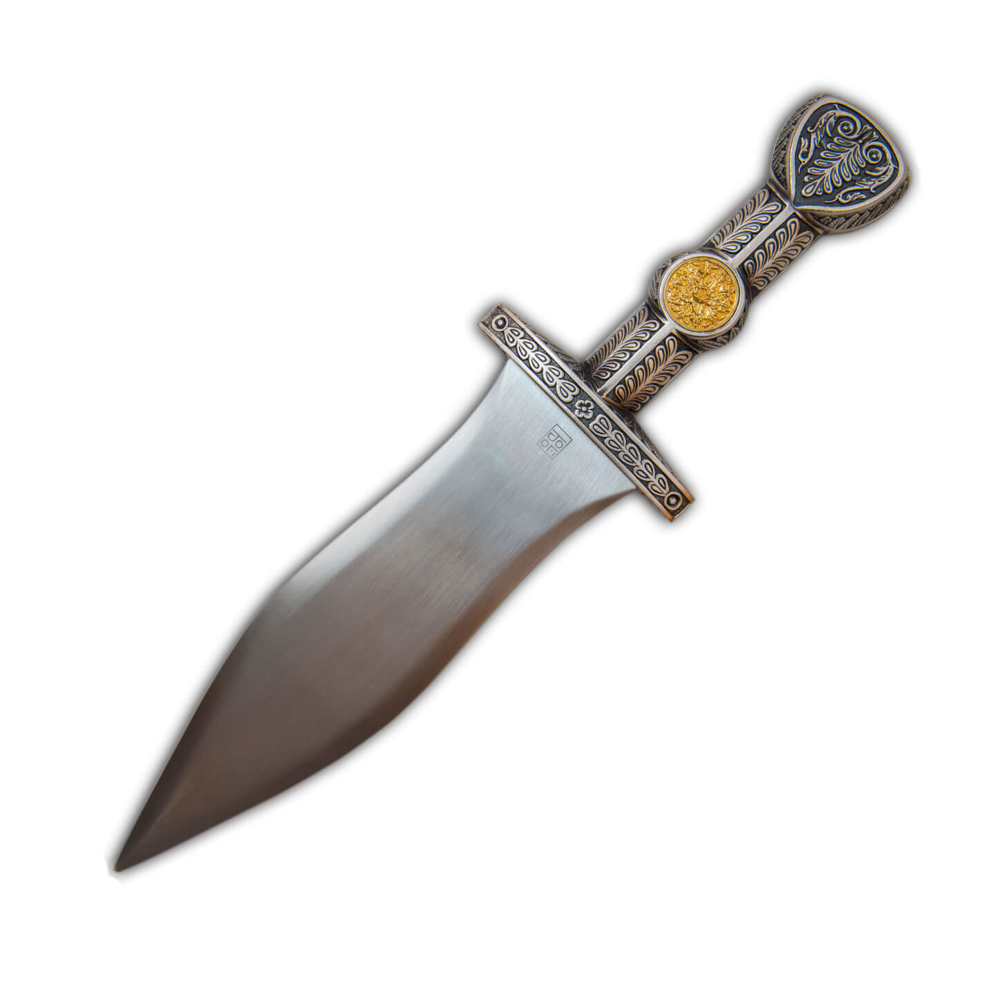 Römischer Dolch mit Silberfinish und Goldmedaillon Marto 737