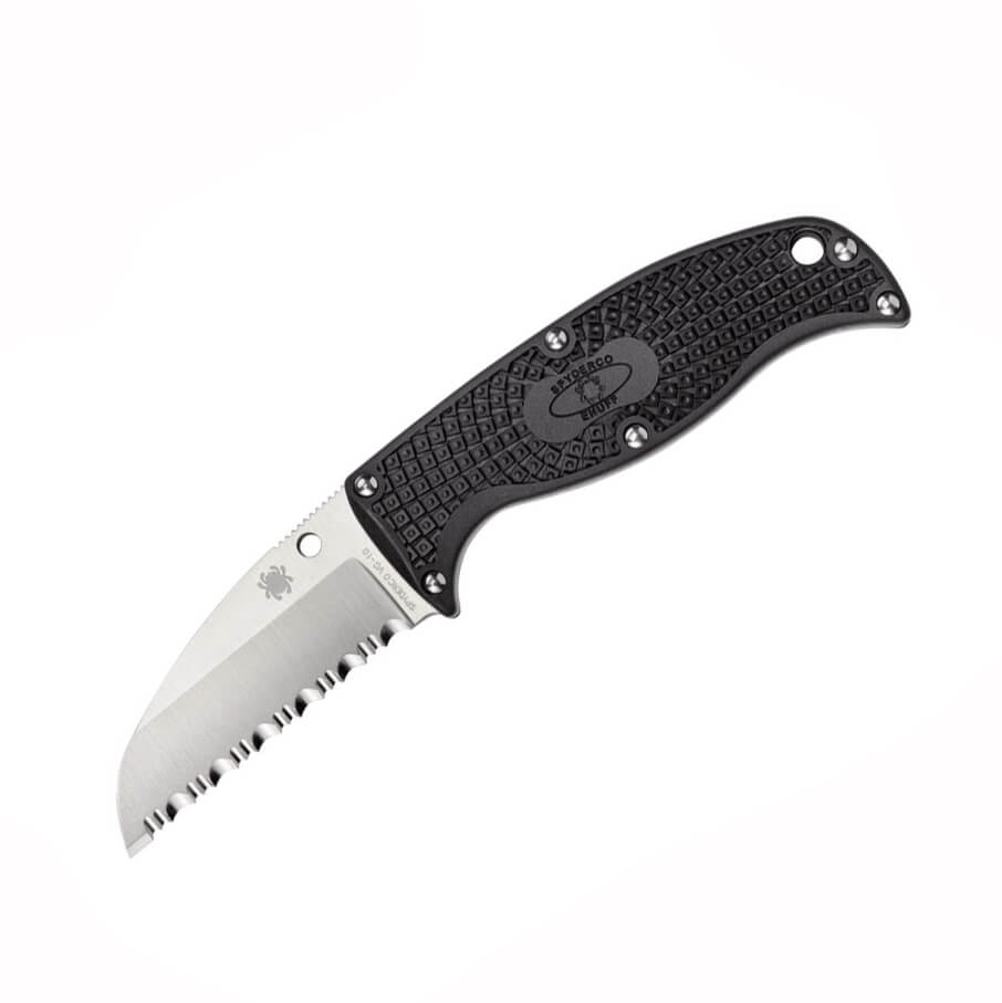 Couteau Spyderco ENUFF avec manche FRN noir et lame VG-10 SpyderE...