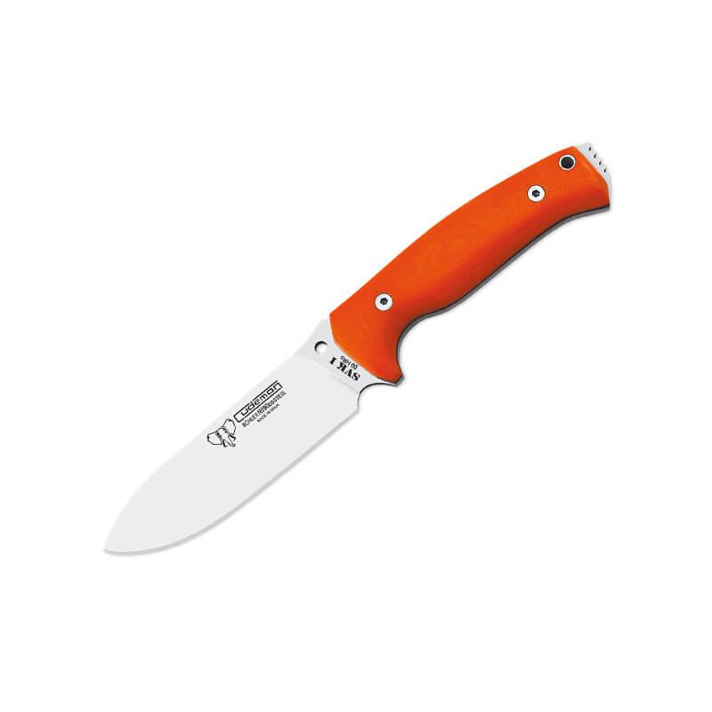SVK I survival knife, orange G-10 handle