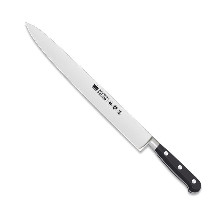 Geschmiedetes Tranchelardmesser mit POM-Griff und 29,5 cm Klinge ...